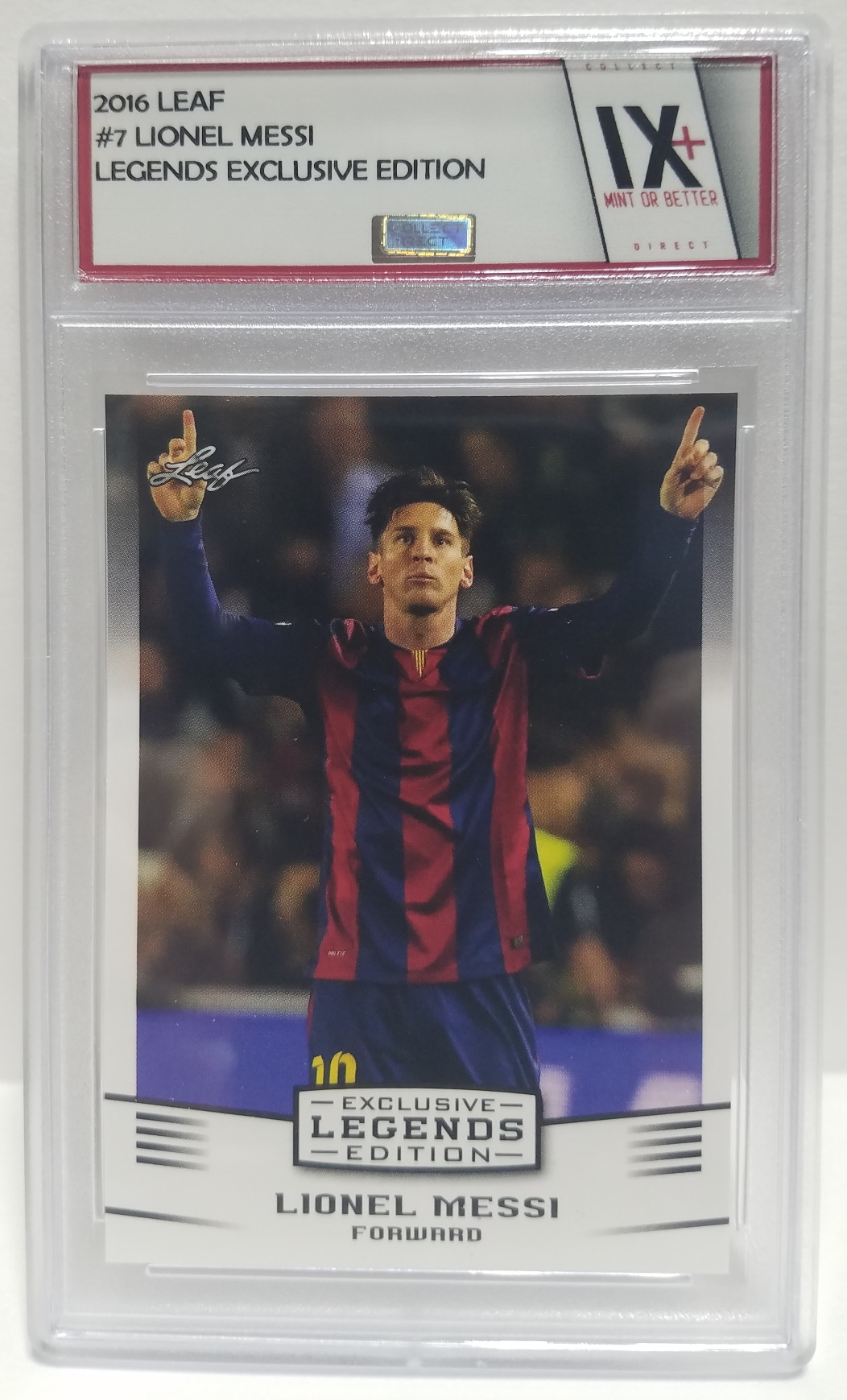 Lionel Messi 2016 Leaf Legends Exclusive Edition Collect Direct Graded Mint Or Better In Case SOCCER GOAT! 