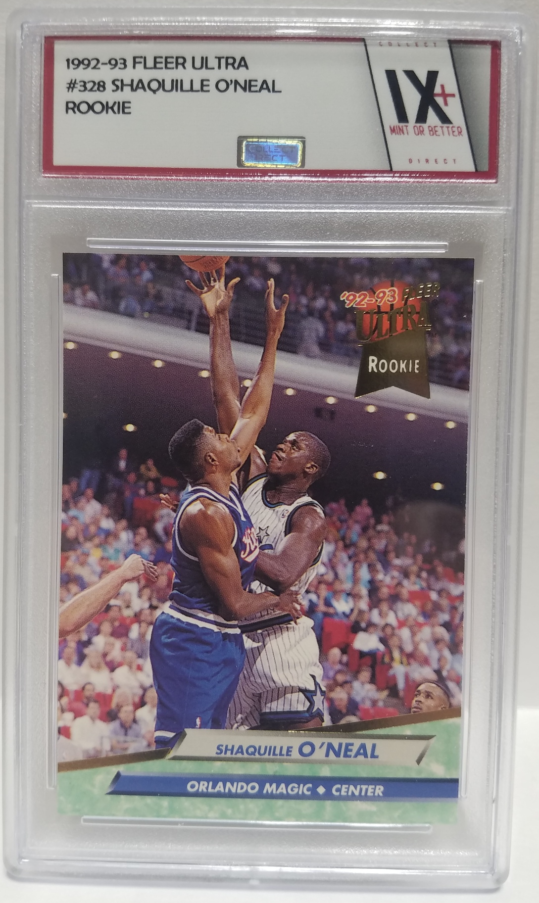 SHAQUILLE O'NEAL 1992-93 Fleer Ultra Rookie Card #328 Collect Direct Graded Mint Or Better ORLANDO MAGIC 1st Card