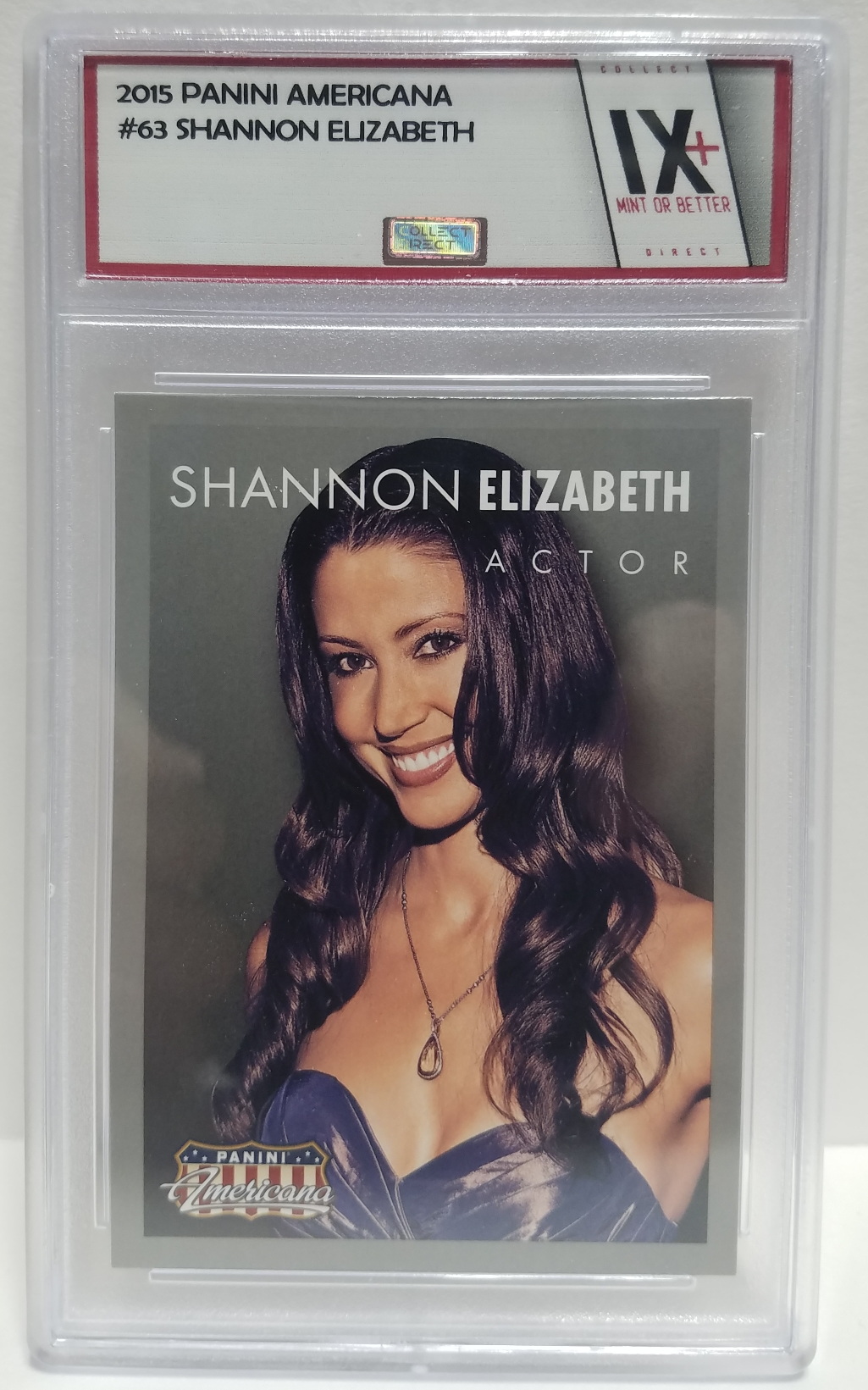 SHANNON ELIZABETH 2015 Panini Americana #63 Collect Direct Graded Mint or Better Actor AMERICAN PIE